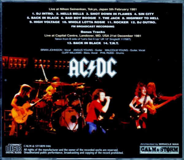 AC/DC/Tokyo,Japan 1981 & more - Image 2