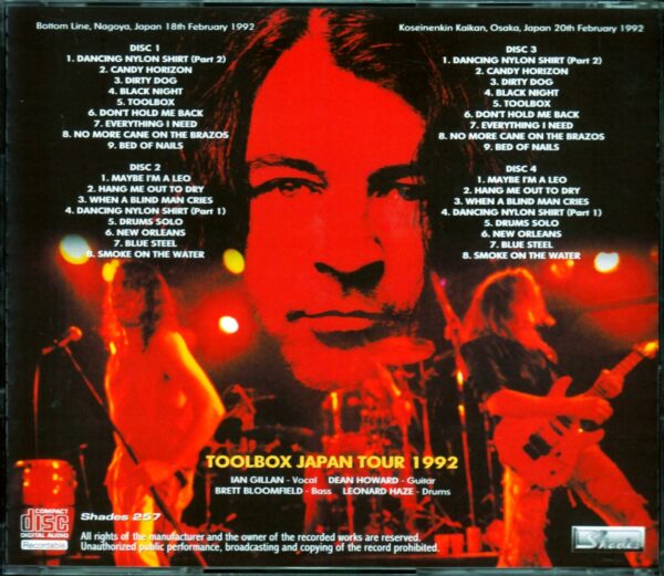 Gillan/Japan Tour 1992 - Image 2