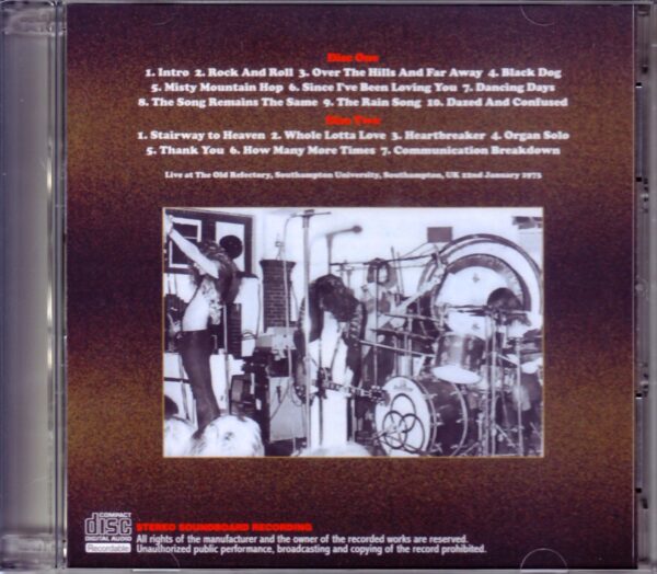 Led Zeppelin/UK 1973 Multitrack Rec - Image 2