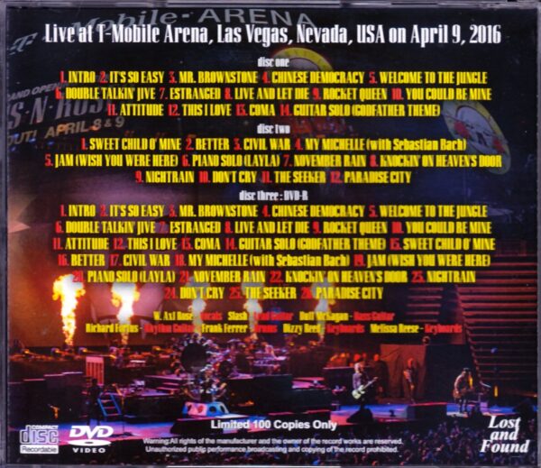 Guns N’ Roses/Nv, USA 2016 - Image 2