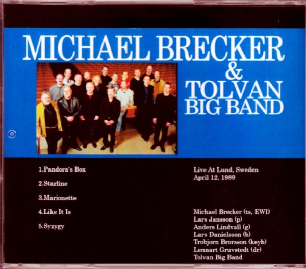 Michael Brecker/Sweden 1989 - Image 2