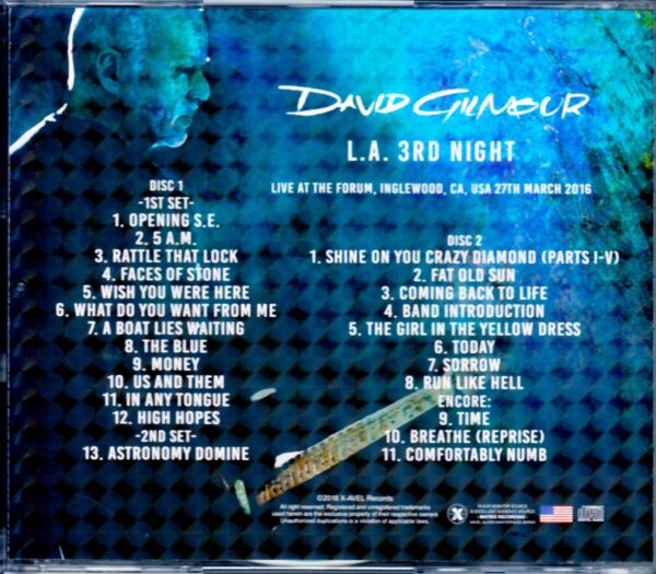 David Gilmour/Ca, USA 2016 - Image 2
