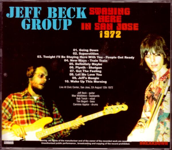 Jeff Beck Group/Ca, USA 1972 - Image 2