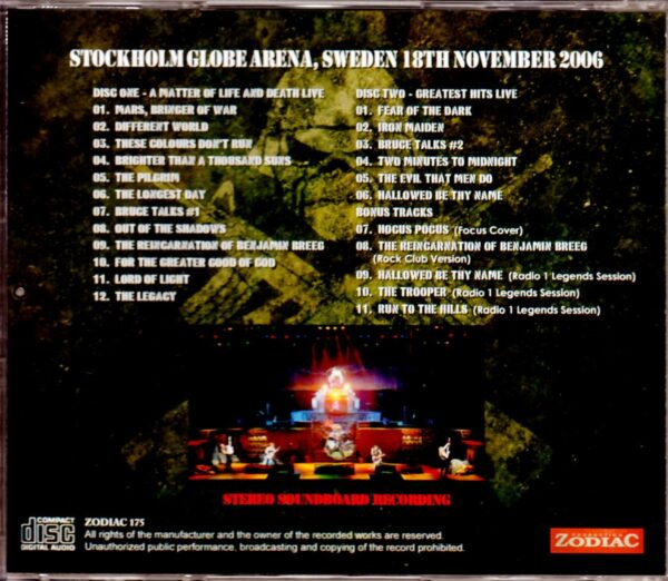 Iron Maiden/Sweden 2006 - Image 2