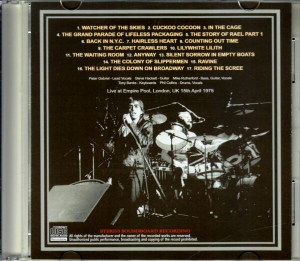 Genesis/London,UK 1975 Master Reels - Image 2