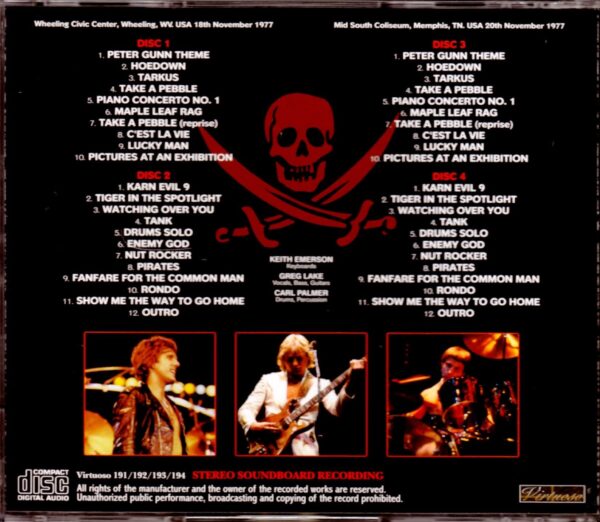 EL & P Emerson, Lake & Palmer/Tennessee, USA 1977 - Image 2