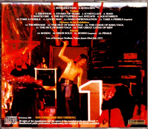 EL & P Emerson,Lake & Palmer/Tokyo,Japan 1972 Line Take Ver. - Image 2