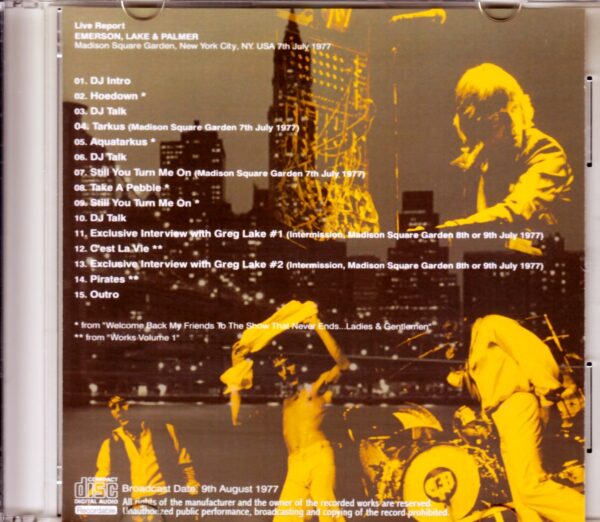 EL & P Emerson, Lake & Palmer/New York, USA 1977 - Image 2