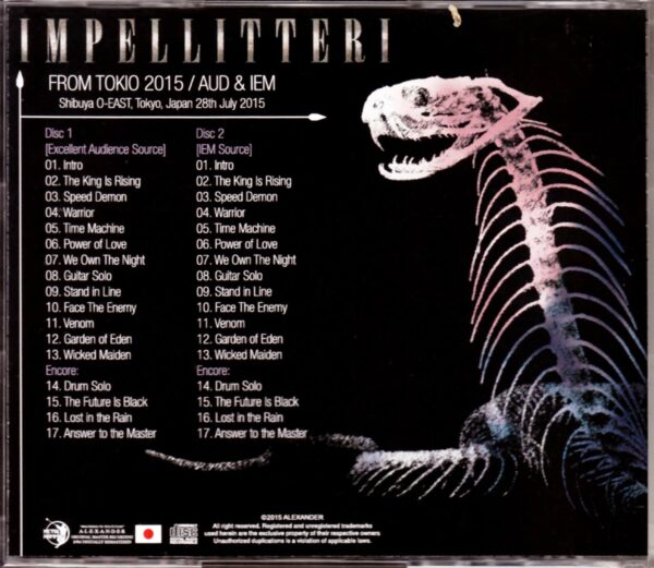 Impellitteri/Tokyo,Japan 2015 - Image 2