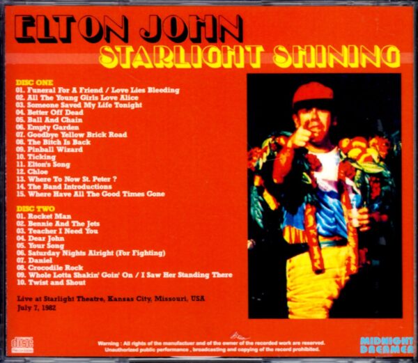 Elton John/Missouri, USA 1982 - Image 2