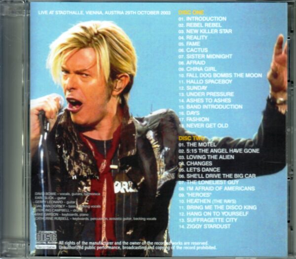 David Bowie/Austria 2003 - Image 2