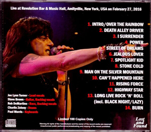 Joe Lynn Turner/Ny, USA 2016 - Image 2