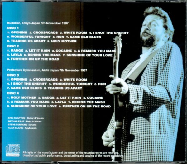 Eric Clapton/Tokyo & Aichi 1987 - Image 2