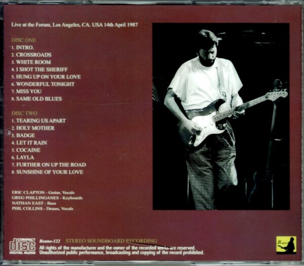 Eric Clapton/Ca, USA 1987 - Image 2