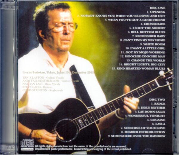 Eric Clapton/Tokyo,Japan 2003 - Image 2