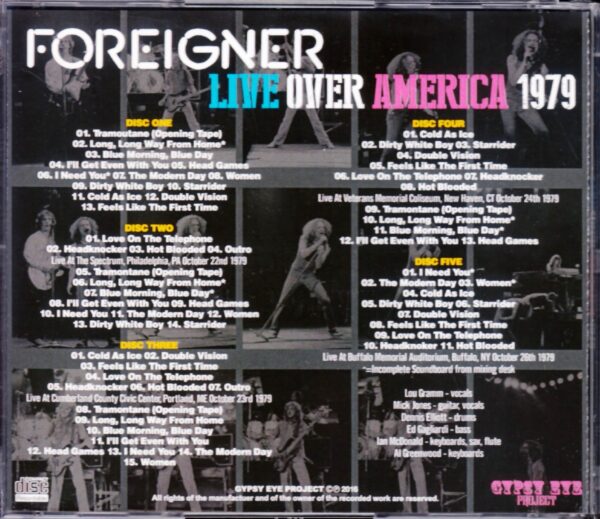 Foreigner/North America Tour 1979 - Image 2