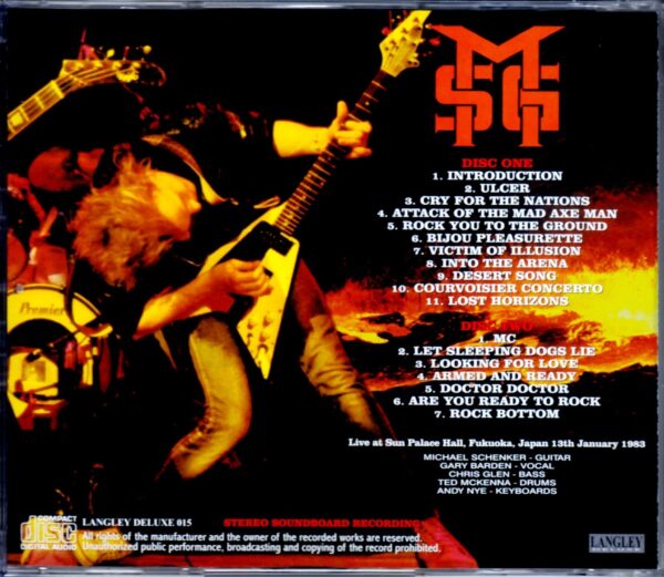 Michael Schenker/Fukuoka,Japan 1983 - Image 2