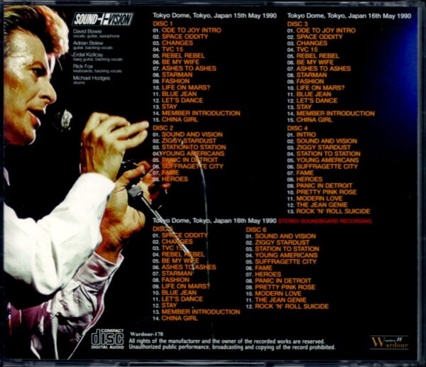 David Bowie/Tokyo,Japan 1990 2Days - Image 2