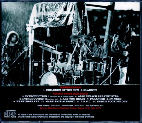 Grand Funk Railroad/Tokyo, Japan 1971 - Image 2