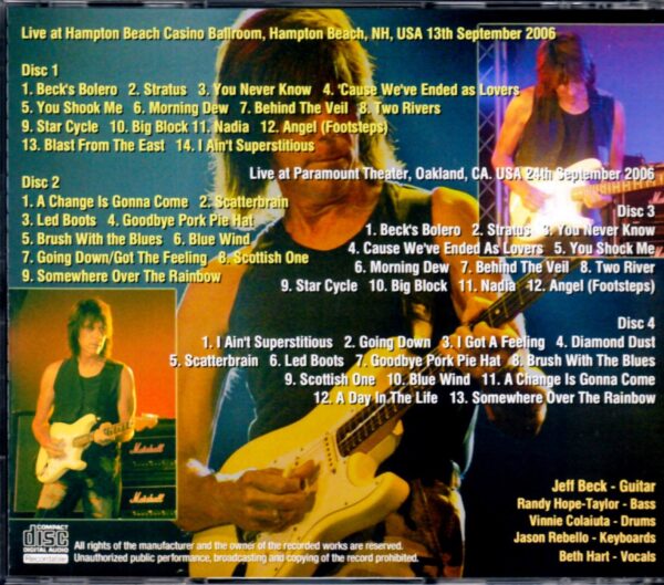 Jeff Beck/California & NH,USA 2006 - Image 2