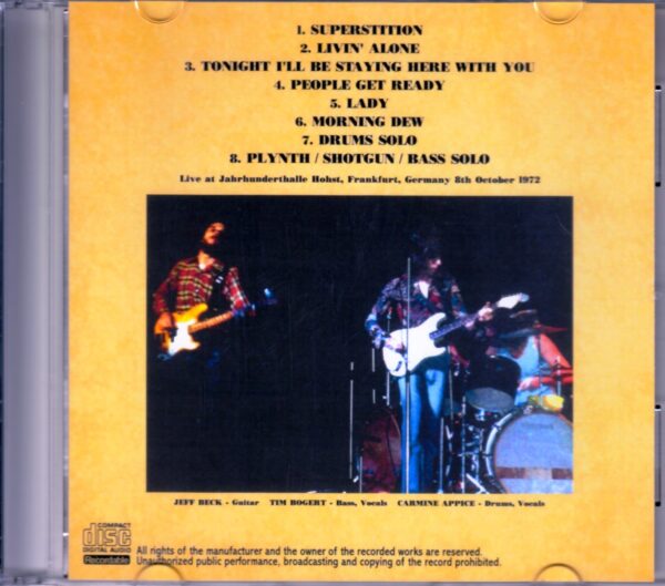 BB & A Beck, Bogert and Appice/Germany 1972 - Image 2