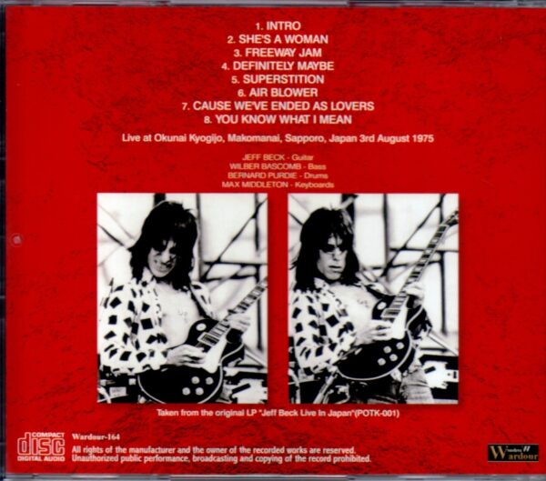 Jeff Beck/Hokkaido, Japan 1975 - Image 2
