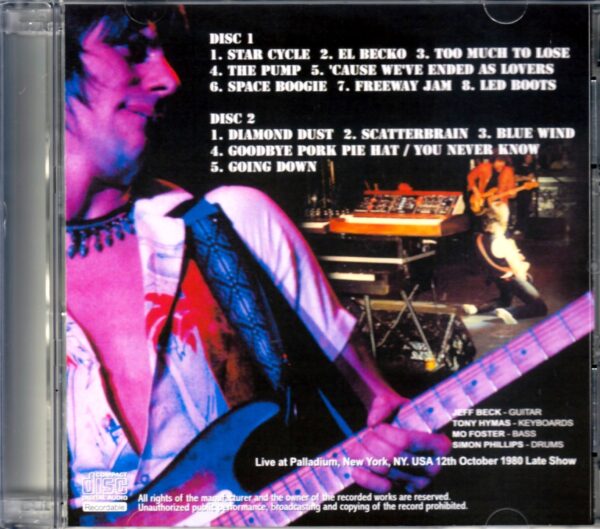 Jeff Beck/New York,USA 1980 - Image 2