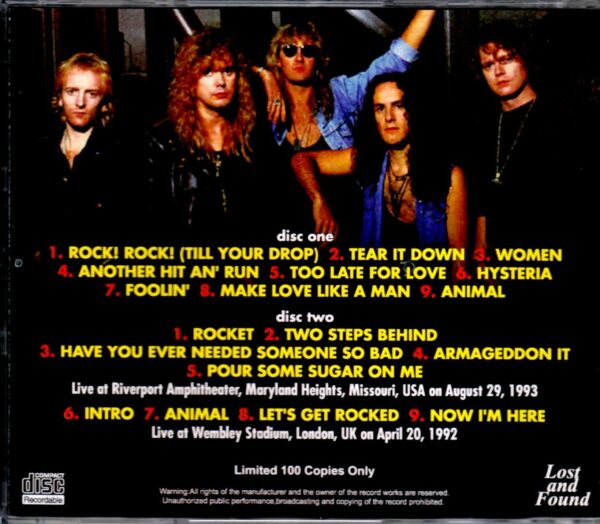 Def Leppard/Missouri, USA 1993 - Image 2