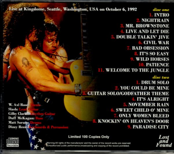 Guns N’ Roses/Washington, USA 1992 - Image 2