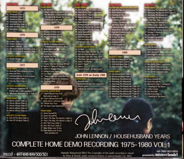 John Lennon/Demo Recordings 1975-1980 - Image 2
