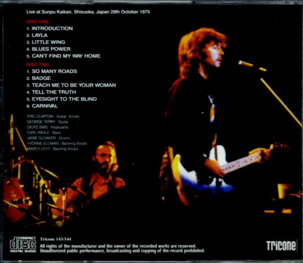 Eric Clapton/Shizuoka,Japan 1975 - Image 2