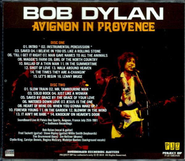 Bob Dylan/France 1981 - Image 2