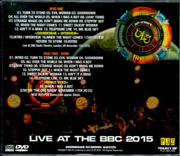ELO Jeff Lynn,Electric Light Orchestra/London,UK 2015 & more - Image 2