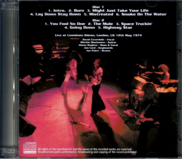 Deep Purple/London,UK 1974 - Image 2