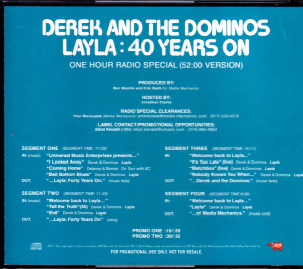 Derek and the Dominos/One Hour Radio Special 52:00 Version - Image 2
