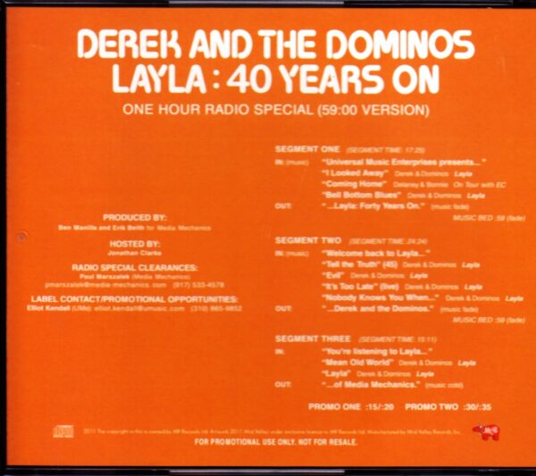 Derek and the Dominos/One Hour Radio Special 59:00 Version - Image 2