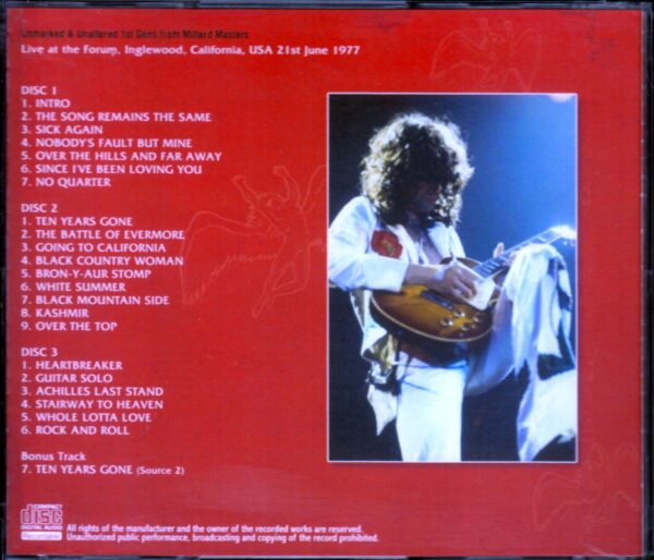 Led Zeppelin/California, USA 6.21.1977 - Image 2