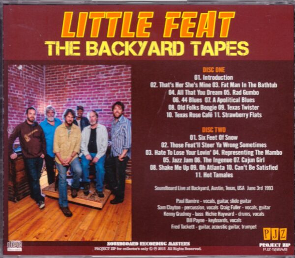 Little Feat/Texas, USA 1993 - Image 2