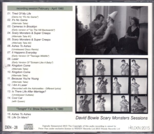 David Bowie/Scary Monsters Sessions - Image 2