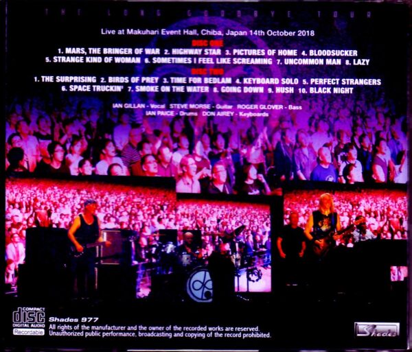 Deep Purple/Chiba,Japan 2018 - Image 2
