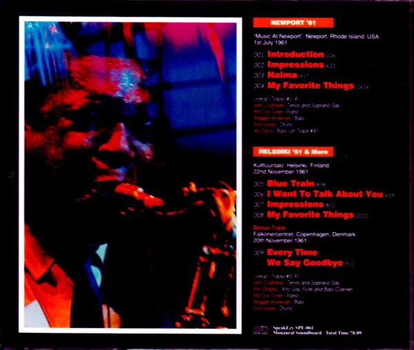 John Coltrane/RI, USA 1961 & more - Image 2