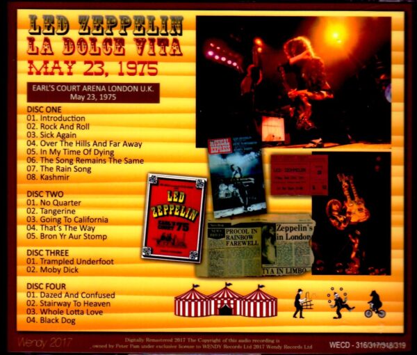 Led Zeppelin/London,UK 5.23.1975 - Image 2