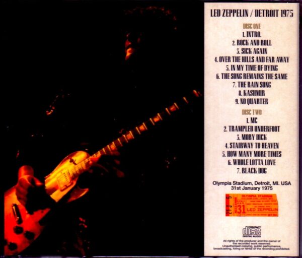Led Zeppelin/MI, USA 1975 - Image 2