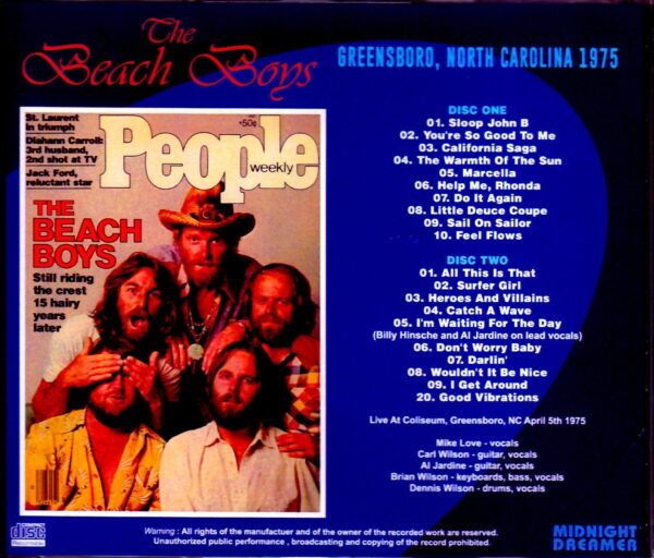 Beach Boys/NC,USA 1975 - Image 2