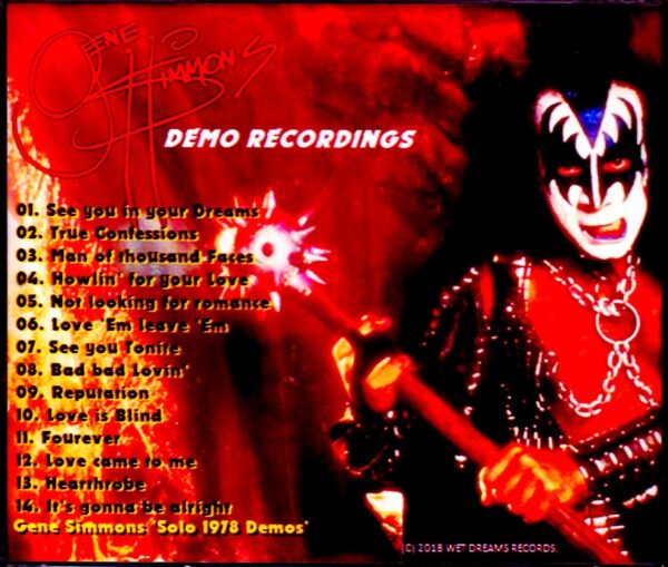 Gene Simmons,Kiss/Solo 1978 Demos - Image 2