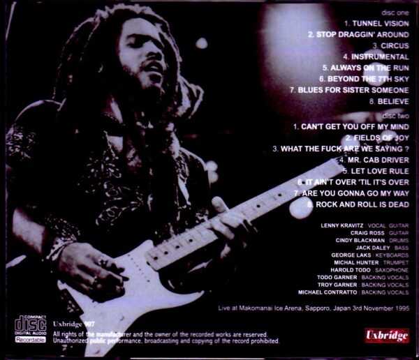 Lenny Kravitz/Sapporo,Japan 1995 - Image 2