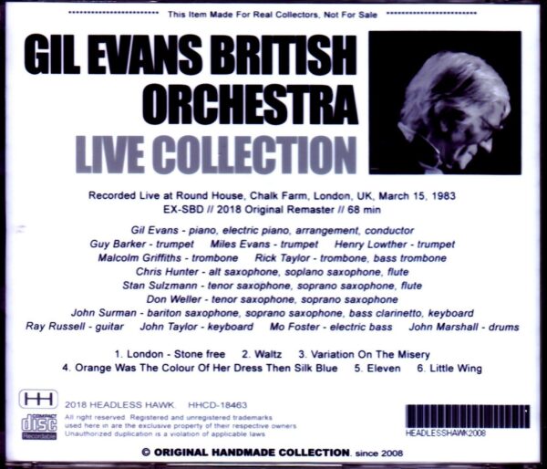 Gil Evans/London,UK 1983 - Image 2
