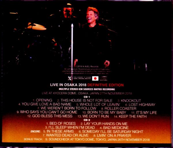 Bon Jovi/Osaka,Japan 2018 & SC IEM Matrix Ver. - Image 2