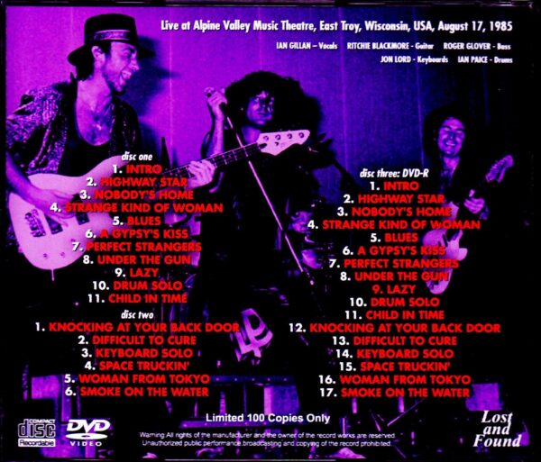 Deep Purple/WI, USA 1985 S & V - Image 2
