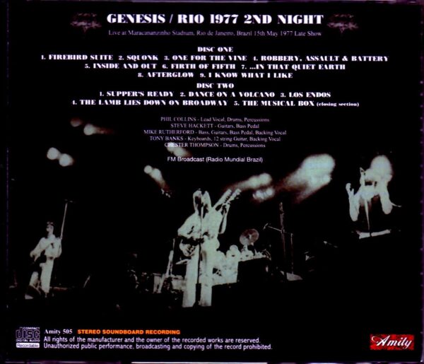 Genesis/Brazil 5.15.1977 - Image 2